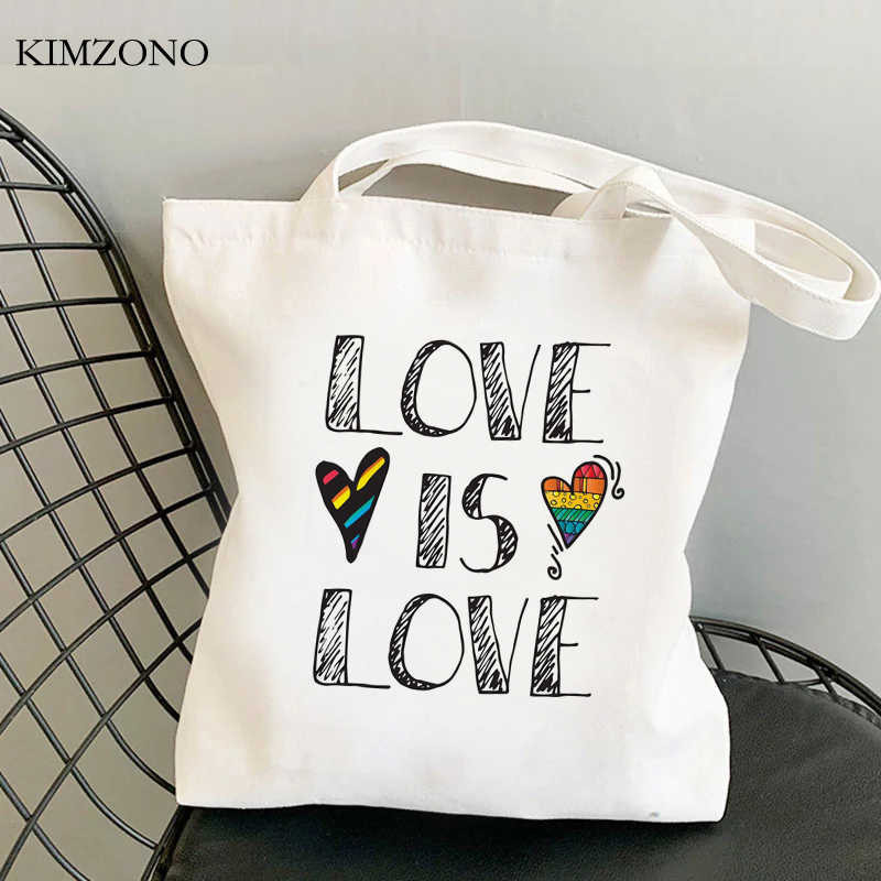 Lgbt Pride Rainbow torba za kupnju za višekratnu upotrebu torba od jute torba za ručnu torbicu bolsas reutilizables bolsa compra reciclaje net sacolas