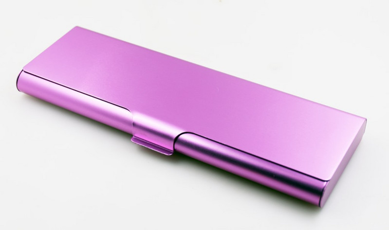 Fém alumínium tolltartó Costom logó diák írószer doboz tolltartó tolltartó díszdoboz fém ceruzadoboz