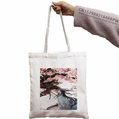 Mo Dao Zu Shi Shopping Bag Grocery Shopper Jute Bag The Untamed Lan WangJi Wei Wu Xian Tote Bag Bolsa Compra Sacolas za višekratnu upotrebu