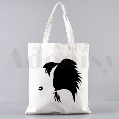 Border Collie Dog Cartoon Funny Kawaii Art Print Τσάντες Τσάντες ώμου Casual Shopping Girls Handbag Γυναικεία Κομψή τσάντα από καμβά