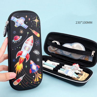 3D EVA pieštukų dėklas mielas Kanceliarinių prekių dėžutė animacinių filmų gyvūnai Pieštukų dėžutė vaikams rašiklio dėklas didelis rašiklio krepšys Mokyklinių reikmenų laikymo krepšys