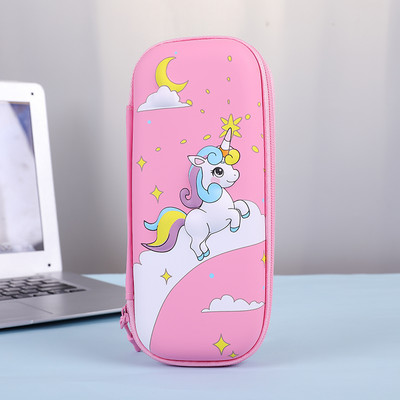 3D EVA pieštukų dėklas mielas Kanceliarinių prekių dėžutė animacinių filmų gyvūnai Pieštukų dėžutė vaikams rašiklio dėklas didelis rašiklio krepšys Mokyklinių reikmenų laikymo krepšys