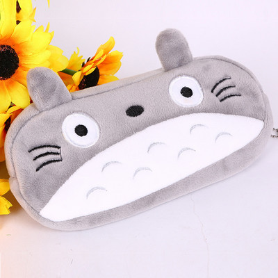 Kawaii zvieracie peračník, kreslený plyšový medvedík Totoro, taška na pero, krabička pre deti, darčeková taška na kozmetické písacie potreby, školské potreby 04819