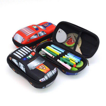 μολυβοθήκη αυτοκινήτου EVA για αγόρια, χαριτωμένο σχολικό κουτί μολυβιών μεγάλης χωρητικότητας, τσάντα θήκης στυλό υψηλής ποιότητας