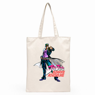 JoJo Bizarre Adventure Unisex ručne torbe Platnena velika torba po narudžbi Print Svakodnevna upotreba Višekratna putna torba za ležernu kupovinu