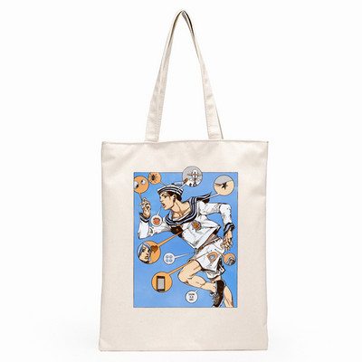 JoJo Bizarre Adventure Unisex ručne torbe Platnena velika torba po narudžbi Print Svakodnevna upotreba Višekratna putna torba za ležernu kupovinu