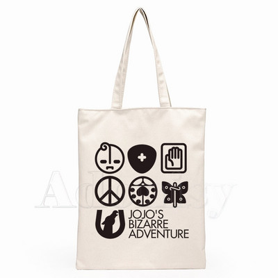 JoJo Bizarre Adventure Unisex ručne torbe Platnena velika torba po narudžbi Print Svakodnevna upotreba Višekratna putna torba za ležernu kupovinu