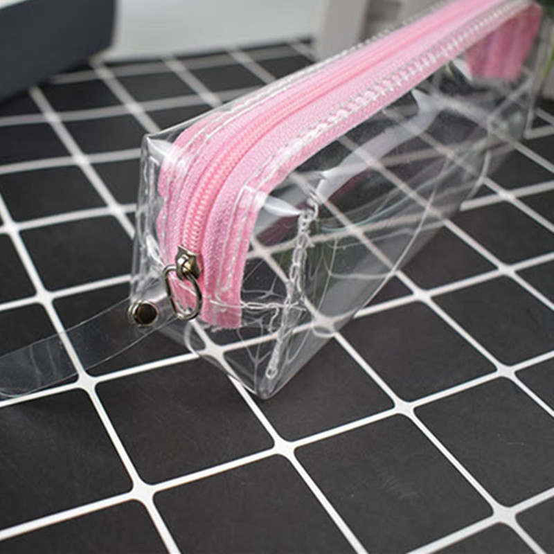 New Style Διαφανές φερμουάρ Θήκη στυλό τσάντα καλλυντικά μακιγιάζ Θήκη Διάφορα Organizers Επιστολόχαρτα Δώρα Σχολικά