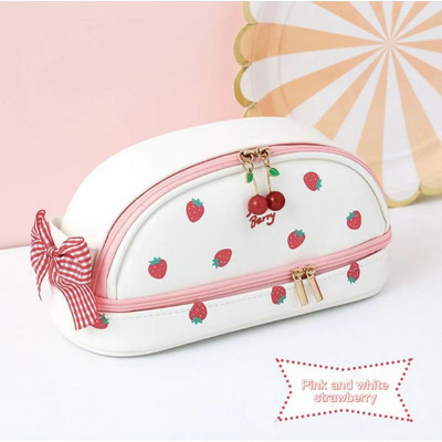 Kawaii pernica torba za olovke velikog kapaciteta PU slatka dopisnica školski pribor rođendanski i blagdanski poklon