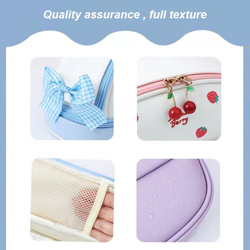 Kawaii pernica torba za olovke velikog kapaciteta PU slatka dopisnica školski pribor rođendanski i blagdanski poklon