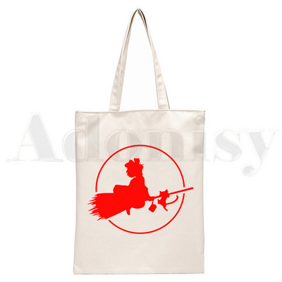 Kiki's Delivery Gigi Black Cat Anime Genți de mână Genți de umăr Genți de umăr pentru cumpărături casual Geanta de mână pentru femei Geantă elegantă din pânză