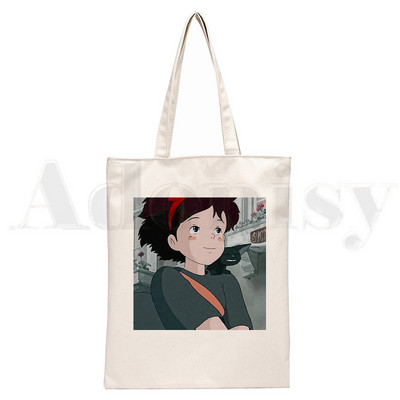 Kiki's Delivery Gigi Black Cat Anime Genți de mână Genți de umăr Genți de umăr pentru cumpărături casual Geanta de mână pentru femei Geantă elegantă din pânză