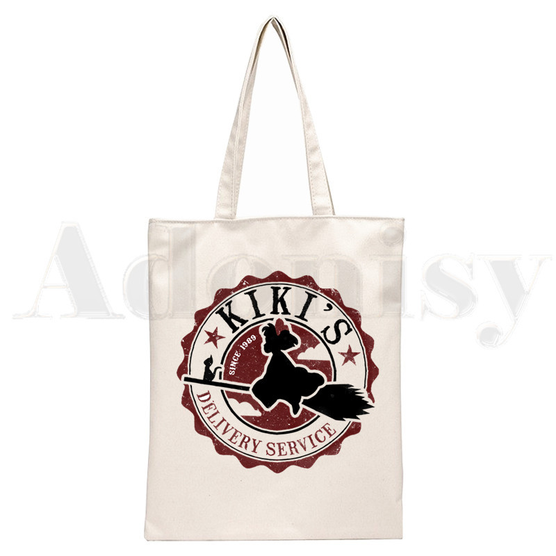 Kiki's Delivery Gigi Black Cat Anime Genți de mână Genți de umăr Genți de umăr pentru cumpărături casual Geanta de mână pentru femei Geantă elegantă din pânză