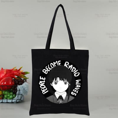 Anime Serijski eksperimenti Lain Shopping platnena torba Ženska torba za djevojke Eko Harajuku Shopper Iwakura Manga torbe na rame, isporuka
