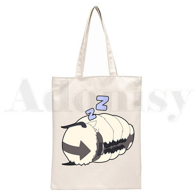 Avatar The Last Airbender Aang Appa Anime Badass Ručne torbe Torbe na rame Ležerna kupnja Ručna torba za djevojke Ženska elegantna platnena torba