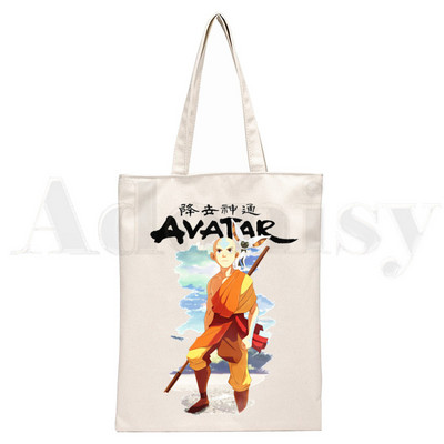 Avatar The Last Airbender Aang Appa Anime Badass Ručne torbe Torbe na rame Ležerna kupnja Ručna torba za djevojke Ženska elegantna platnena torba