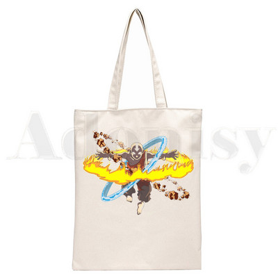 Avatar The Last Airbender Aang Appa Anime Badass Ručne torbe Torbe na rame Ležerna kupnja Ručna torba za djevojke Ženska elegantna platnena torba