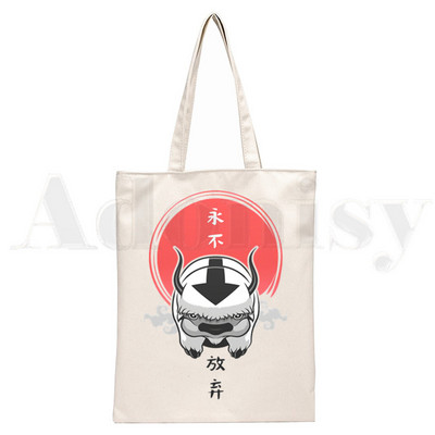 Avatar The Last Airbender Aang Appa Anime Badass Ručne torbe Torbe na rame Ležerna kupnja Ručna torba za djevojke Ženska elegantna platnena torba