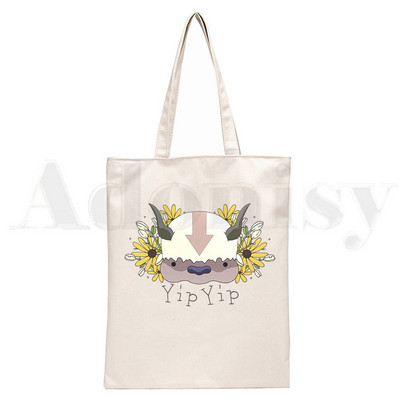 Avatar The Last Airbender Aang Appa Anime Badass Ručne torbe Torbe na rame Ležerna kupnja Ručna torba za djevojke Ženska elegantna platnena torba