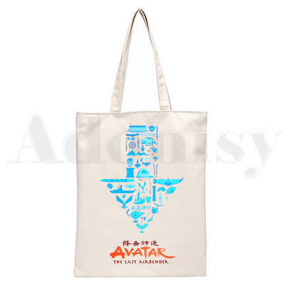 Avatar The Last Airbender Aang Appa Anime Badass Ručne torbe Torbe na rame Ležerna kupnja Ručna torba za djevojke Ženska elegantna platnena torba