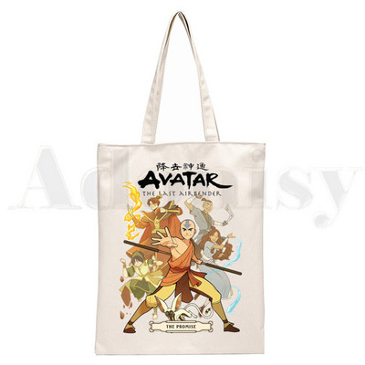 Avatar The Last Airbender Aang Appa Anime Badass Ručne torbe Torbe na rame Ležerna kupnja Ručna torba za djevojke Ženska elegantna platnena torba