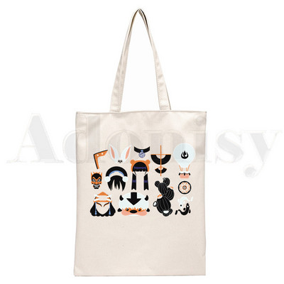 Avatar The Last Airbender Aang Appa Anime Badass Ručne torbe Torbe na rame Ležerna kupnja Ručna torba za djevojke Ženska elegantna platnena torba