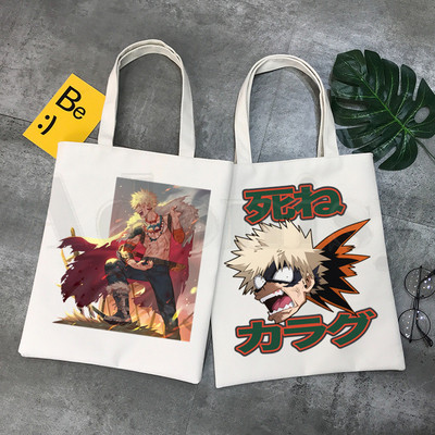 Boku No Anime My Hero Academia Bakugou Katsuki Grafikus Rajzfilm Nyomtatás Bevásárlótáskák Lányok Divat Alkalmi csomag Kézitáska