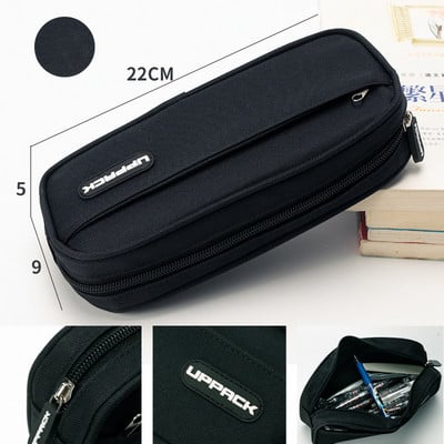 Pernica Velike školske pernice za ured Korejski dvoslojni pribor Jednobojna pernica Trousse Scolaire Torbe za olovke