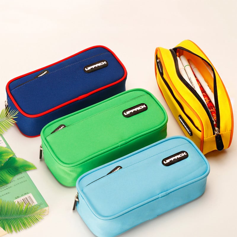 Pernica Velike školske pernice za ured Korejski dvoslojni pribor Jednobojna pernica Trousse Scolaire Torbe za olovke