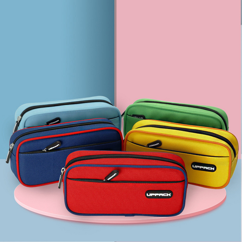 Pernica Velike školske pernice za ured Korejski dvoslojni pribor Jednobojna pernica Trousse Scolaire Torbe za olovke