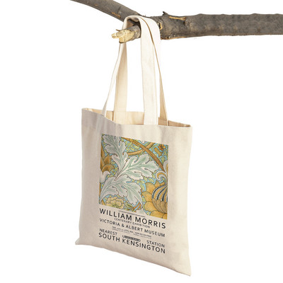 William Morriso Ženske torbe za kupnju Dupli print Ležerna vintage cvjetna Boh torba Ženska platnena torba Putna torba za višekratnu upotrebu