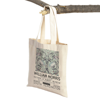 William Morriso Ženske torbe za kupnju Dupli print Ležerna vintage cvjetna Boh torba Ženska platnena torba Putna torba za višekratnu upotrebu