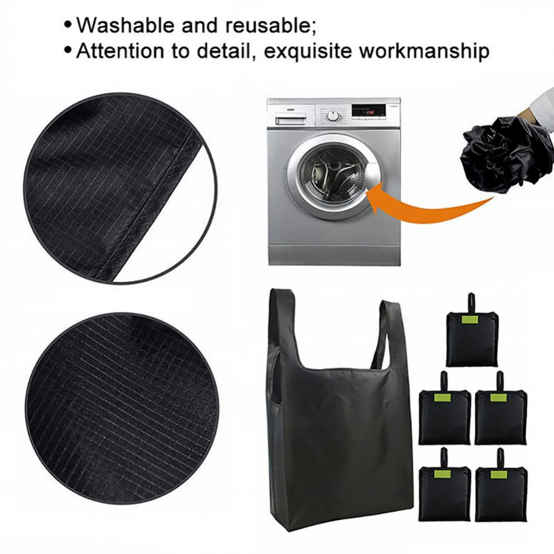 Torba za kupovinu za višekratnu upotrebu, sklopiva torba od poliestera, ekološki prihvatljiva ručna platnena torba, torbe za kupovinu namirnica, torba za rame, sklopive torbe za kupovinu, torbe