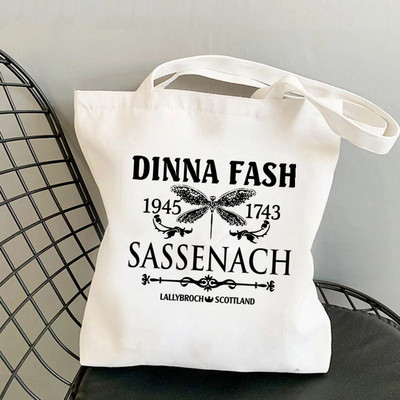 Shopper Lallybroch Outlander Kawaii torba Harajuku ženska torba za kupnju Platnena torba za kupnju torba za djevojke Tote torba Ženska torba na rame