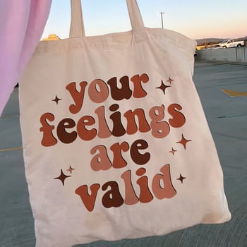 Women Shopper Retro Embrace Neurodiversity Canvas Shopper Bag Дамска чанта за момиче Tote Shoulder Lady Bag