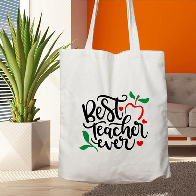 Plátenná nákupná taška Teacher Life, opakovane použiteľná, s potlačou lásky, dámska ekologická taška cez rameno, darčeková taška pre učiteľov, kabelka na nákupy