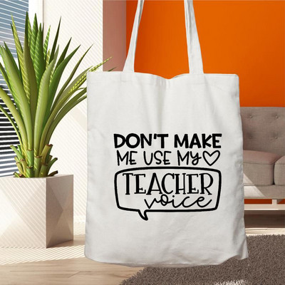 Plátenná nákupná taška Teacher Life, opakovane použiteľná, s potlačou lásky, dámska ekologická taška cez rameno, darčeková taška pre učiteľov, kabelka na nákupy