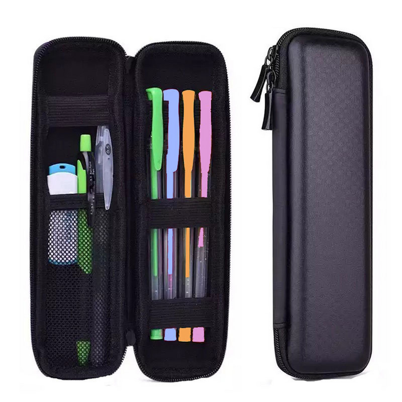 Pieštuko dėklas juodas raštinės reikmenys biurui. Trousse Scolaire Mokykliniai aksesuarai Penalas Piornik Estuches Escolares pieštukų dėžutė