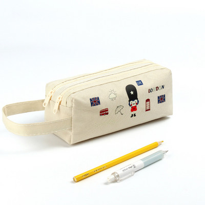 Prijenosna pernica velikog kapaciteta Letter Estuche Escolar dvoslojna Piornik Szkolny višenamjenska pernica Trousse Crayon Pencilcase