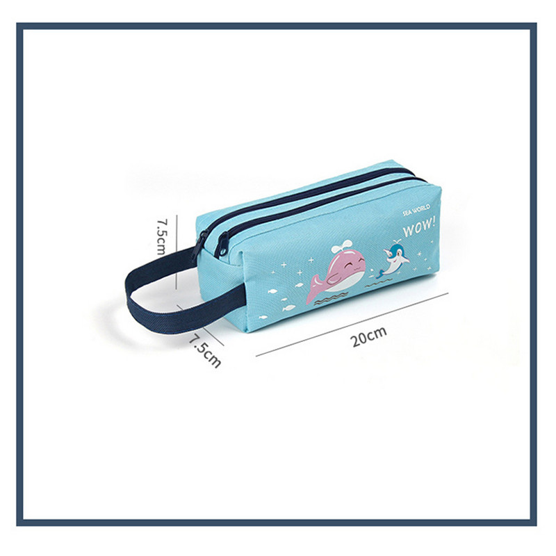 Prijenosna pernica velikog kapaciteta Letter Estuche Escolar dvoslojna Piornik Szkolny višenamjenska pernica Trousse Crayon Pencilcase