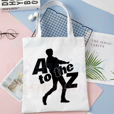 ATEEZ Korean Kpop Fans Collection platnena torba Ležerne velike ručne torbe za žene Ženska torba za kupovinu Torba velikog kapaciteta s printom