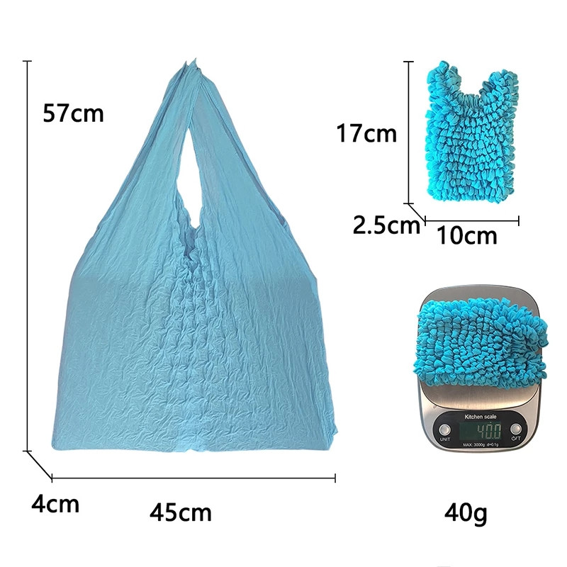 Magic Stretch kott Kaasaskantav kokkupandav käeshoitav plisseeritud ananassi kahanevad hoiukotid Korduvkasutatavad toidukaupade ostukäekott