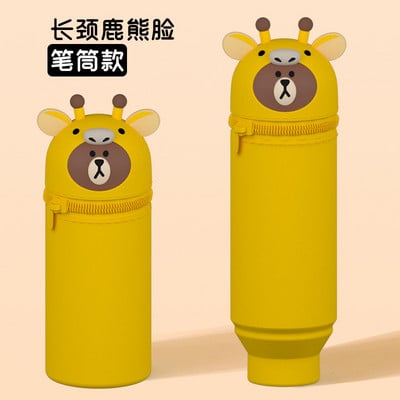 Školska pernica Kawaii Cute Cat Totoro papirna kutija za pernice Samostojeća pernica Silikonska torbica Trousse Scolaire Potrepštine