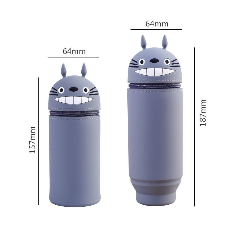 Školska pernica Kawaii Cute Cat Totoro papirna kutija za pernice Samostojeća pernica Silikonska torbica Trousse Scolaire Potrepštine