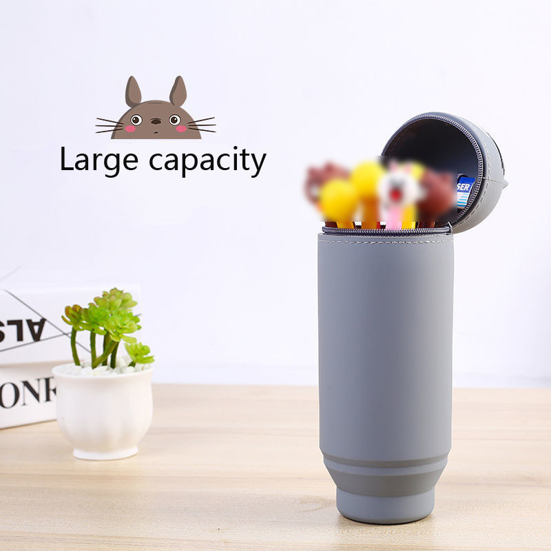 Školska pernica Kawaii Cute Cat Totoro papirna kutija za pernice Samostojeća pernica Silikonska torbica Trousse Scolaire Potrepštine