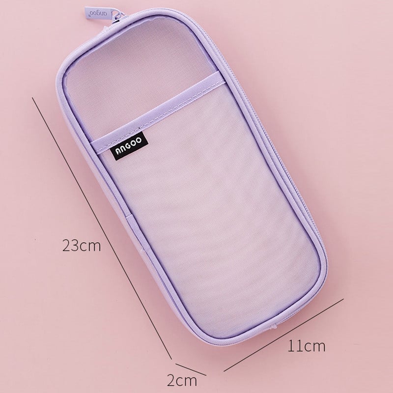 Prozirna školska pernica za učenike, torba za olovke u boji, pernica velikog kapaciteta, slatka torbica za pohranu, pribor za pisanje