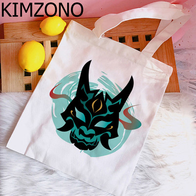 Genshin Impact Hu Tao Xiao torba za kupnju shopper shopper platnena torba bolsas reutilizables sklopiva višekratna vrećica tissu