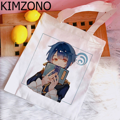 Genshin Impact Hu Tao Xiao torba za kupnju shopper shopper platnena torba bolsas reutilizables sklopiva višekratna vrećica tissu