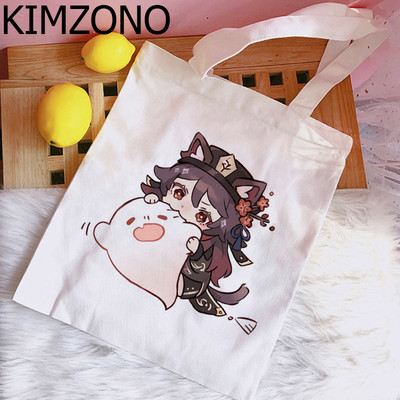 Genshin Impact Hu Tao Xiao torba za kupnju shopper shopper platnena torba bolsas reutilizables sklopiva višekratna vrećica tissu