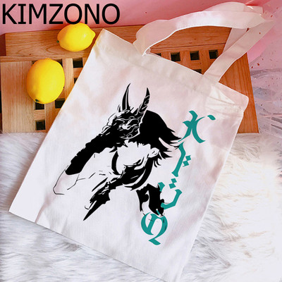 Genshin Impact Hu Tao Xiao torba za kupnju shopper shopper platnena torba bolsas reutilizables sklopiva višekratna vrećica tissu